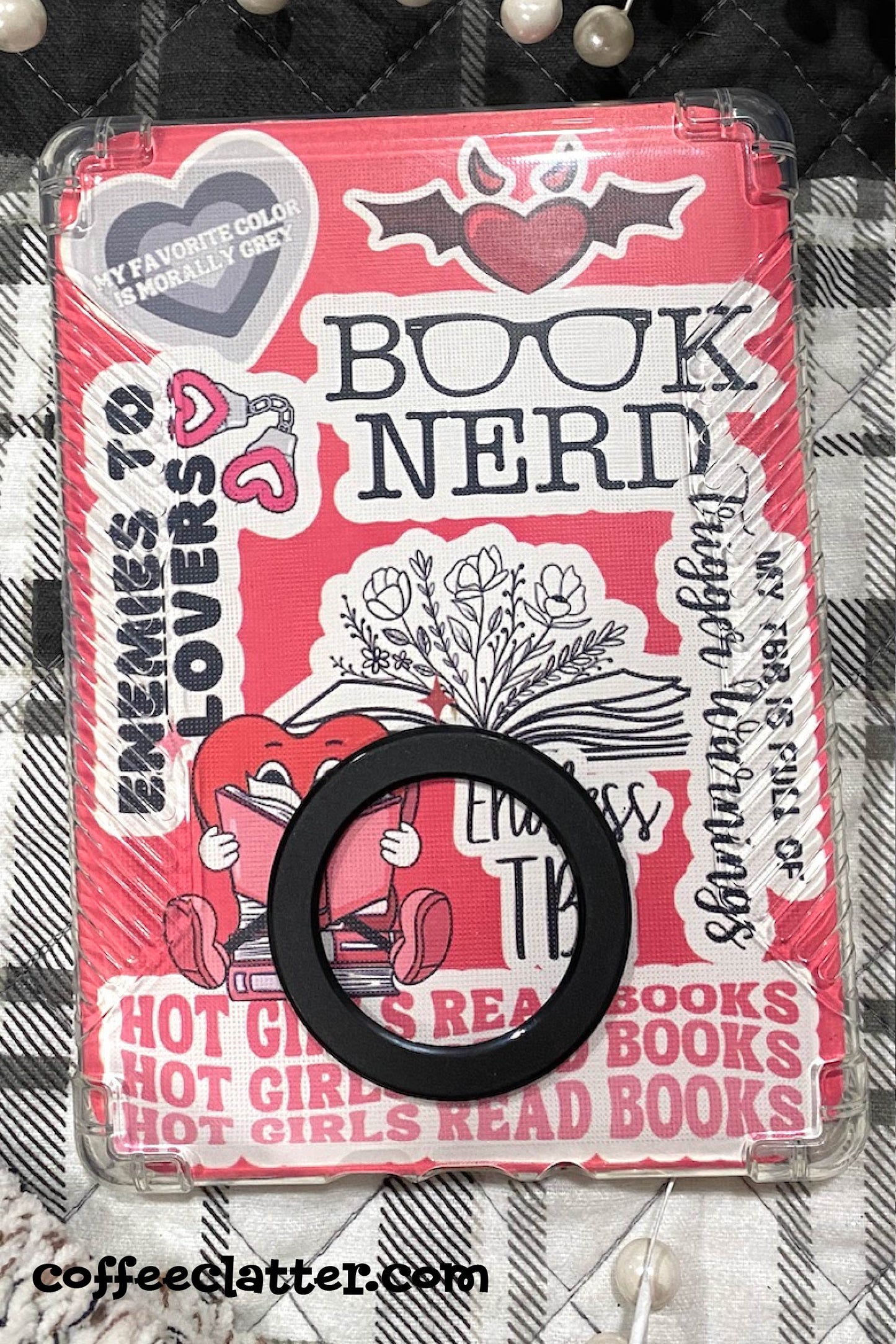 The Book Nerd Valentine Kindle Sticker Insert