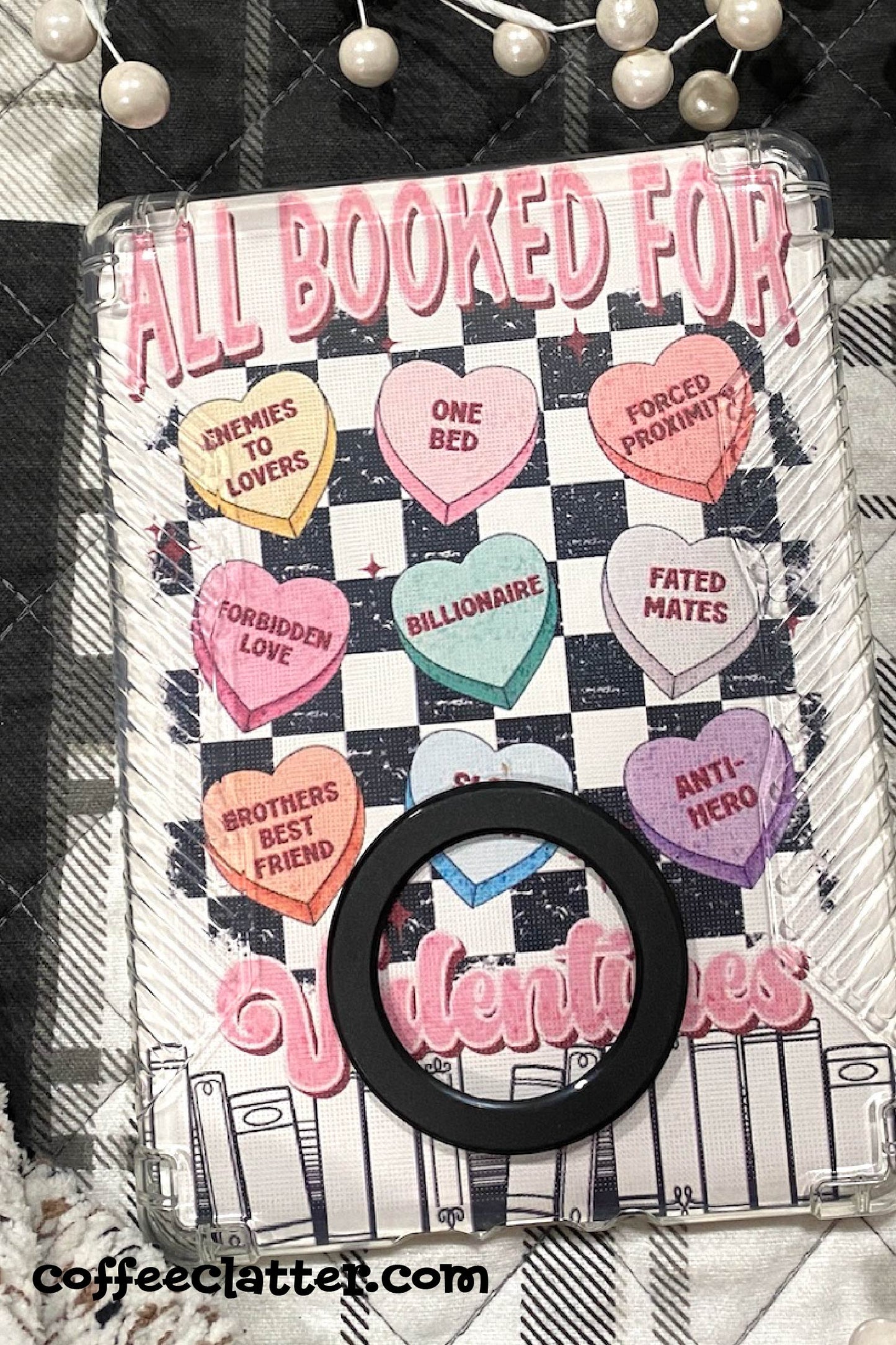 Romance Book Convo Hearts Valentine Kindle Sticker Insert