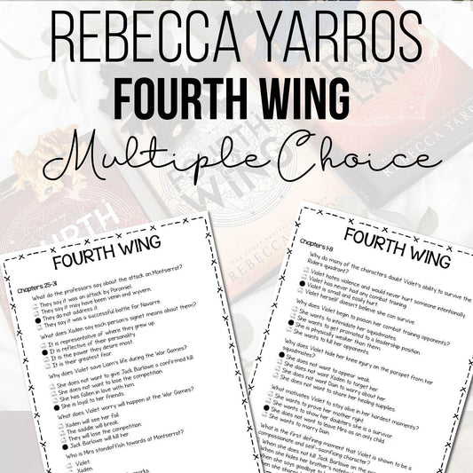 Fourth Wing Multiple Choice Worksheet