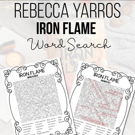 Iron Flame Word Search