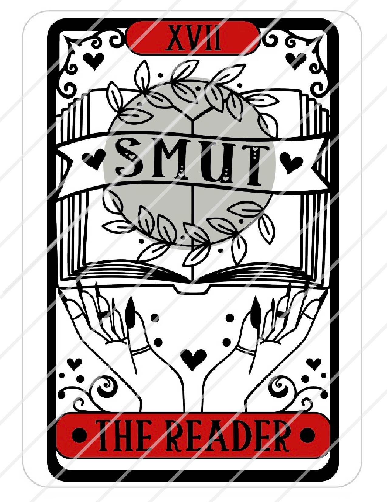 Tarot Smut Reader Valentine Kindle Sticker Insert